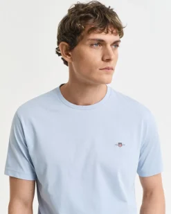 Gant miesten t-paita, REG SHIELD SS T-SHIRT Vaaleansininen