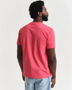 Gant miesten t-paita, REG SHIELD SS T-SHIRT Fuksianpunainen