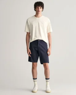 Gant miesten tvillishortsit, RELAXED TWILL SHORTS Tummansininen