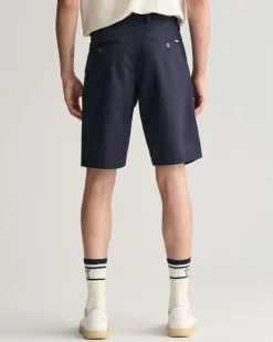 Gant miesten tvillishortsit, RELAXED TWILL SHORTS Tummansininen
