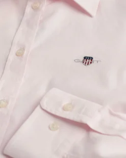 Gant naisten paitapusero, SLIM STRETCH OXFORD SHIRT Vaaleanpunainen