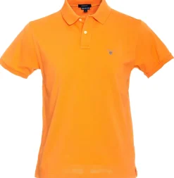 Gant Pikeepusero, Solid Pique Regular Fi Oranssi