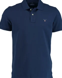 Gant Pikeepusero, Solid Pique Regular Fi Tummansininen