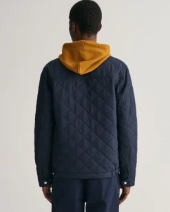 Gant tikkitakki, QUILTED WINDCHEATER Tummansininen