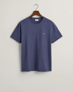 Gant t-paita, SOLID T-SHIRT Tummansininen