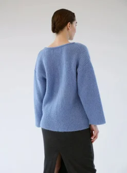 Gauhar Helsinki Naisten Neule, MOHAIR CARDIGAN AZURE Vaaleansininen