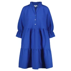 Gauhar naisten mekko, RUFFLE DRESS Sininen