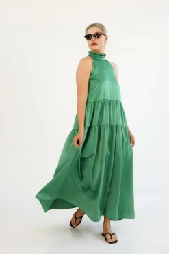 Gauhar naisten mekko, SARAH DRESS Vihreä