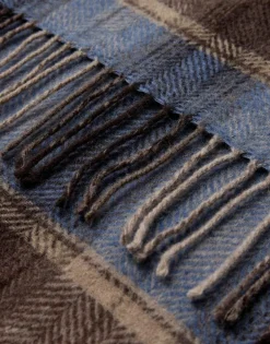 Gino marcello miesten huivi Checked Scarf, ruskea ruutu