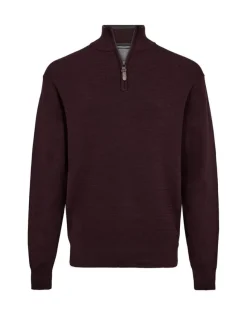 Gino Marcello miesten neulepusero 320848-370, viininpunainen