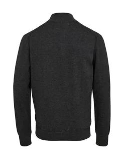 Gino marcello miesten neulepusero, GINO MARCELLO COTTON KNIT SWEATER Tummanharmaa