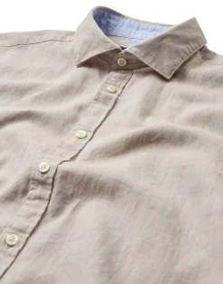 Gino marcello miesten pellavapaita, 3112074 Hiekka