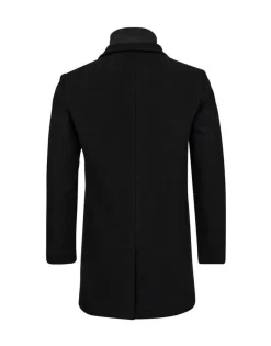 Gino marcello miesten villakangastakki K GINO MARCELLO WOOL COAT, musta