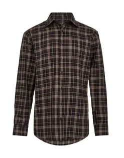 Gino marcelo miesten ruudullinen kauluspaita, K 3101972-880 RUSKEA RUUTU