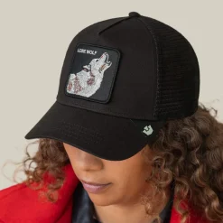 Goorin Bros lippis Lone Wolf Trucker, musta