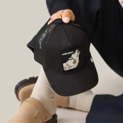 Goorin Bros lippis Lone Wolf Trucker, musta