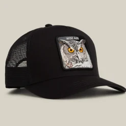 Goorin Bros lippis Wise Ass Owl Trucker, musta