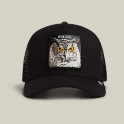 Goorin Bros lippis Wise Ass Owl Trucker, musta