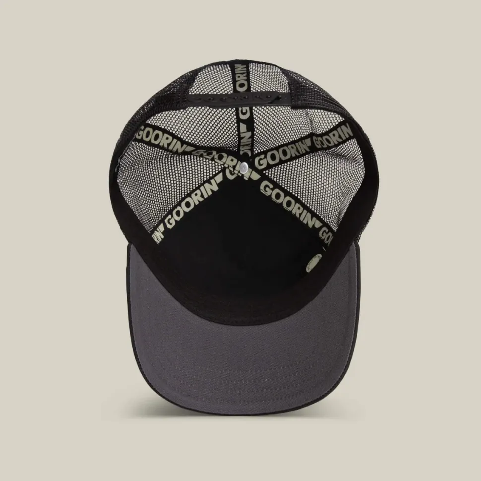 Goorin Bros lippis Wise Ass Owl Trucker, musta