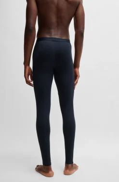 Hugo Boss Miesten Alushousut, LONG JOHN 24 LOGO Tummansininen