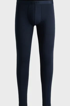 Hugo Boss Miesten Alushousut, LONG JOHN 24 LOGO Tummansininen
