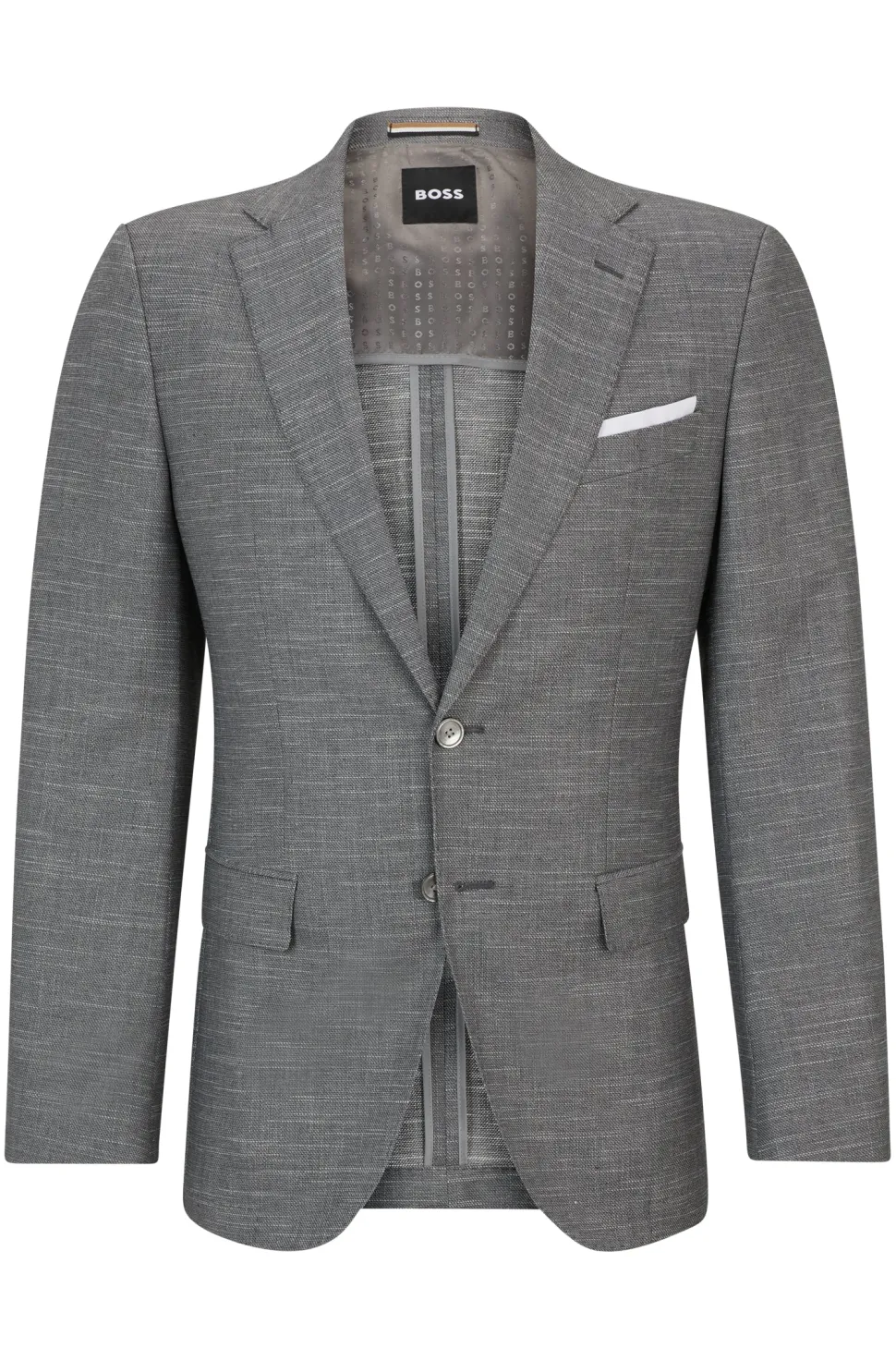 Hugo Boss Miesten Bleiseri, H-HUTSON Keskiharmaa