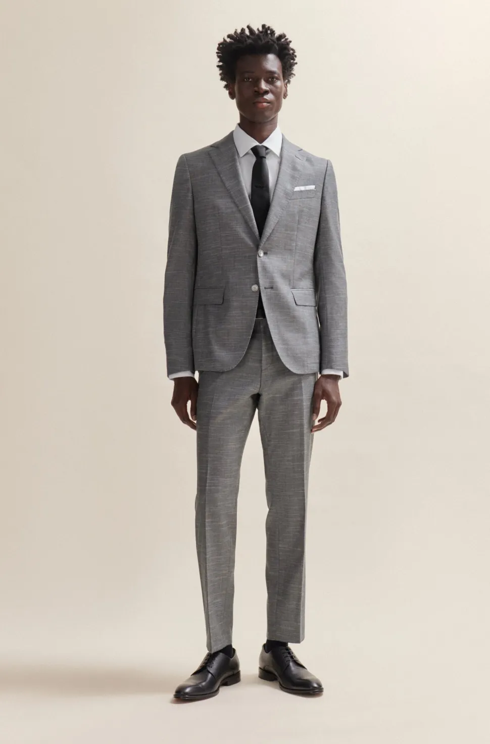 Hugo Boss Miesten Bleiseri, H-HUTSON Keskiharmaa