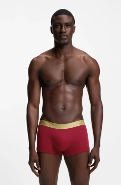 Hugo Boss miesten bokserit, TRUNK 2P GOLD COTTON Punainen