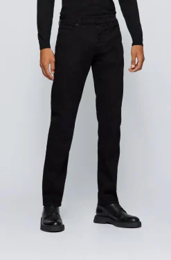 Hugo Boss miesten farkut MAINE 3 BLACK NOS CASHMERE TOUCH Musta