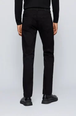 Hugo Boss miesten farkut MAINE 3 BLACK NOS CASHMERE TOUCH Musta