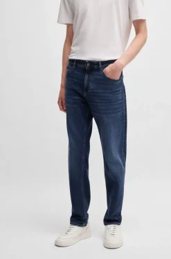 Hugo Boss Miesten Farkut, H-RE-MAINE Indigo