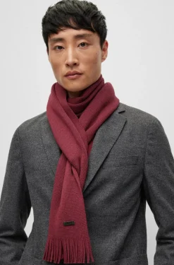 Hugo Boss Miesten Kaulahuivi, ALBAS HUIVI Viininpunainen