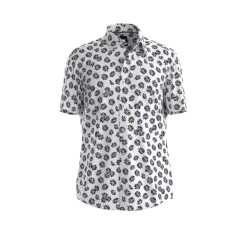 Hugo Boss miesten kauluspaita, P-ROAN PERFORMANCE SHIRT Valkopohjainen Kuosi