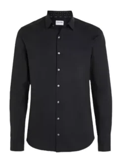 Hugo Boss Miesten Kauluspaita, P-HANK PERFORMANCE STRETCH KAULUSPAITA Musta