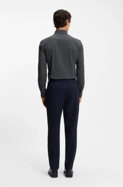 Hugo Boss miesten kauluspaita P-HANK-S-K-261 Performance Stretch, tummansininen
