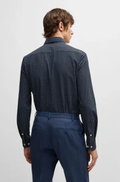 Hugo Boss miesten kauluspaita, P-ROAN KENT Sininen Kuosi