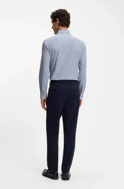 Hugo Boss miesten kauluspaita P-HANK-S-K-261 Performance Stretch, sininen