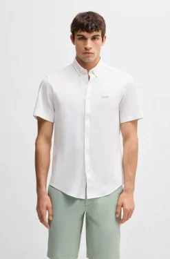 Hugo Boss miesten kauluspaita, B MOTION JERSEY Valkoinen