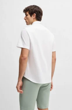 Hugo Boss miesten kauluspaita, B MOTION JERSEY Valkoinen