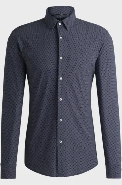 Hugo Boss Miesten Kauluspaita, P-HANK KENT Sininen Kuosi