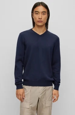 Hugo Boss miesten neule, BARAM-L V REG FIT Tummansininen