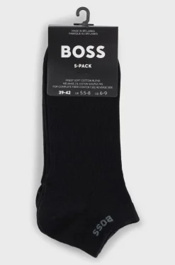 Hugo Boss miesten nilkkasukat, 5P AS UNI CC Musta