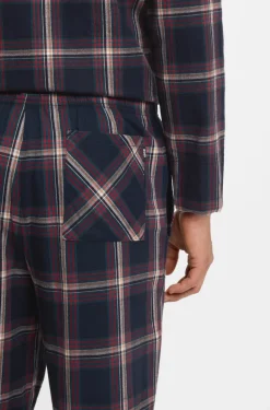 Hugo Boss miesten pyjamahousut, HOLIDAY PANTS SININEN RUUTU