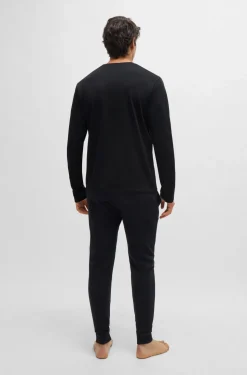 Hugo Boss Miesten Pyjamasetti, GIFT LONG SET Musta