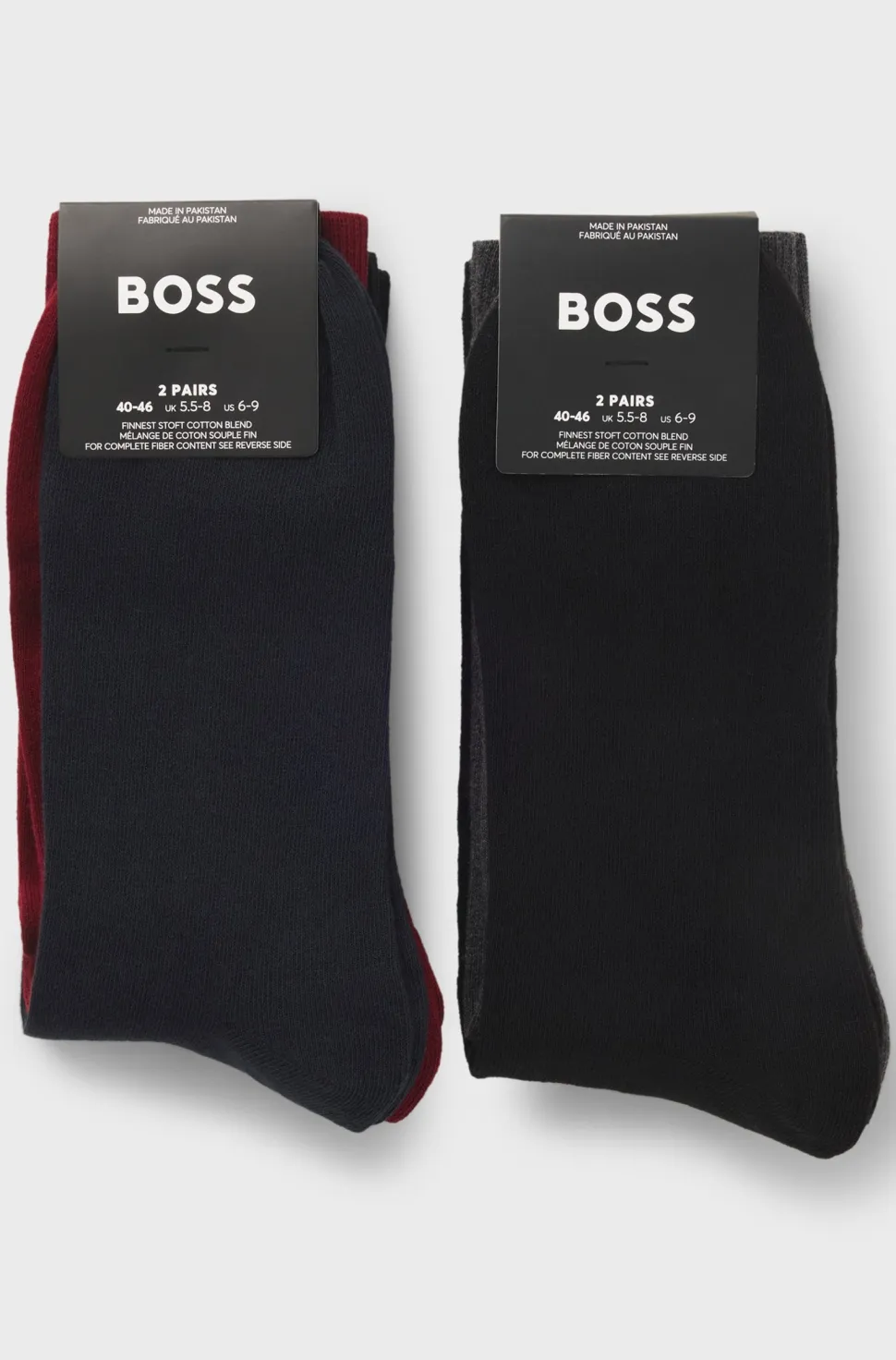 Hugo Boss miesten sukat 4 P GIFTSET UNI CC, musta