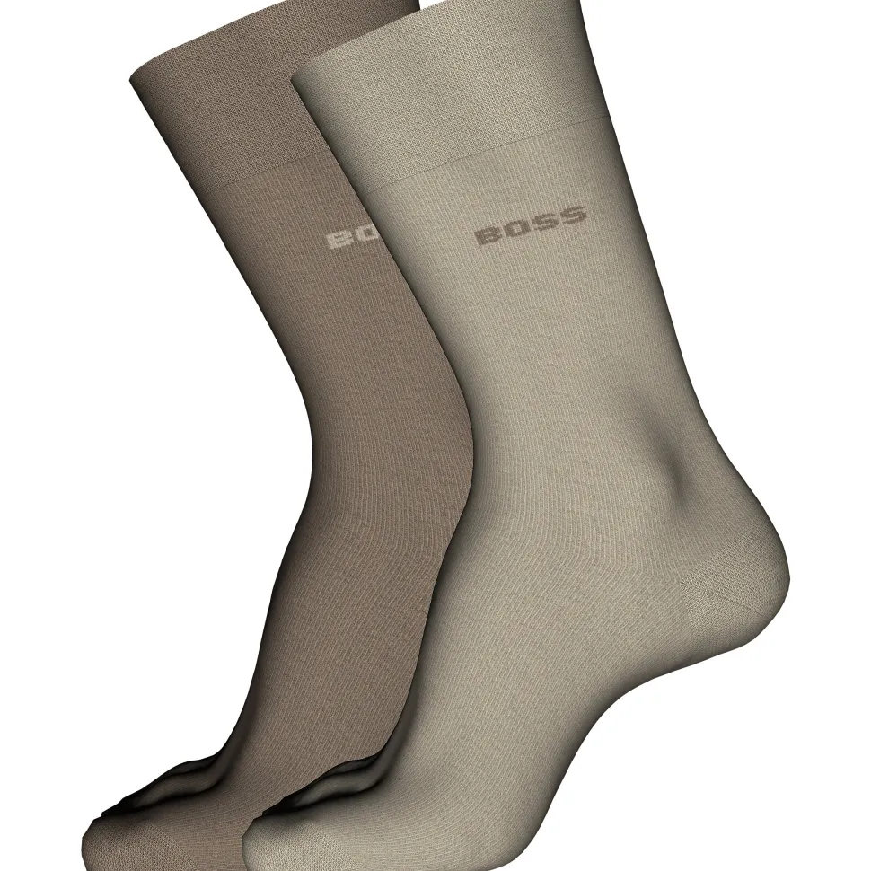 Hugo Boss miesten sukat 2P RS Uni CC Socks, beige