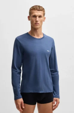 Hugo Boss Miesten T-paita K LS SHIRT CLASSIC Sininen