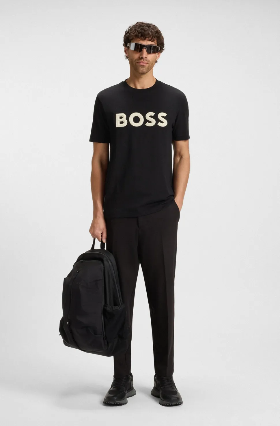 Hugo Boss miesten t-paita TEE ICONIC 001, musta
