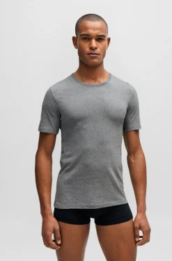Hugo Boss Miesten T-Paita T Shirt Rn Keskiharmaa