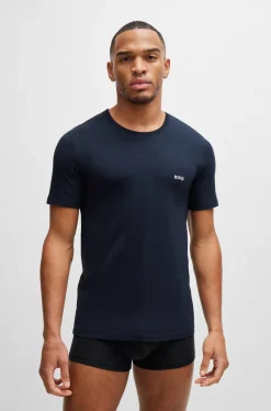 Hugo Boss Miesten T-Paita, TSHIRT RN NOS Tummansininen